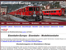 Tablet Screenshot of blog.eisenbahn-europa.de