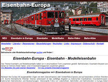 Tablet Screenshot of eisenbahn-europa.de